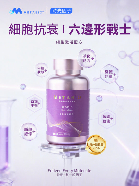 METABIO時光因子 (60粒)|METABIO RejuvaSpan (60 Capsules)